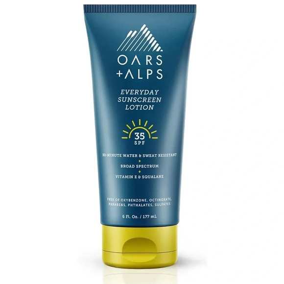 Oars + Alps SPF 35 Sunscreen Aloe Leaf Juice & Vitamin E Infused Lotion6 Oz - Picture 1 of 2